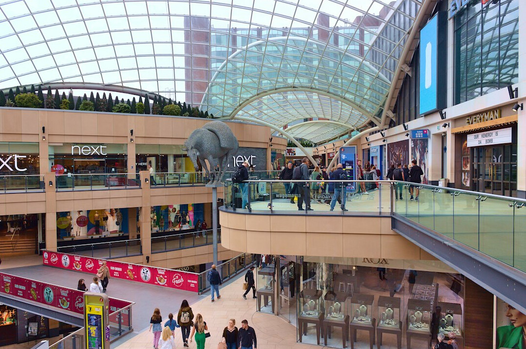 crowded shopping mall security